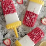homemade strawberry lemonade popsicles