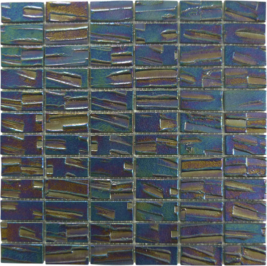 Super Nova Brick 1'' x 2'' Glossy & Iridescent Glass Tile Absolut Glass