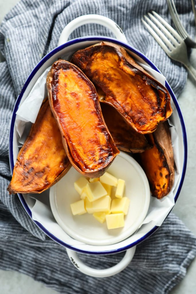 Perfectly soft, caramelized sweet potatoes in under 40 minutes. Prep these sweet potatoes in advance for a quick and easy real food option throughout the week.