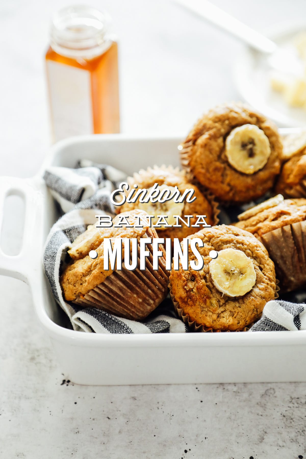 Einkorn Banana-Maple Muffins (Naturally-Sweetened)