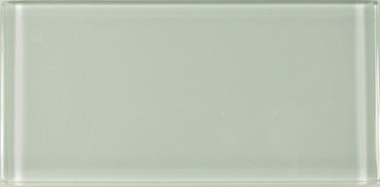 Ice Mist 3'' x 6'' Glossy Glass Subway Tile Euro Glass