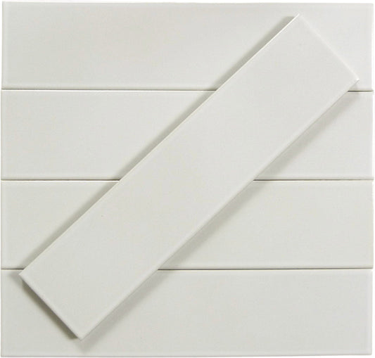 Evermore London White 3x12 Matte Porcelain Tile Euro Glass