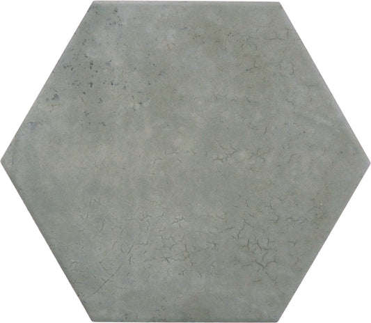 Miami Hexagon Blue 9x10 Matte Porcelain Tile Euro Glass