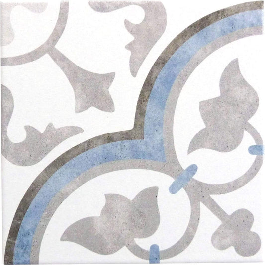 Retro Neuve Paris Spring 8" x 8" Matte Porcelain Tile Euro Glass