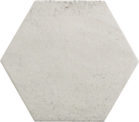 Seattle Hexagon White 9x10 Matte Porcelain Tile Euro Glass