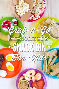 Grab-n-Go Healthy Snack Bin for Kids