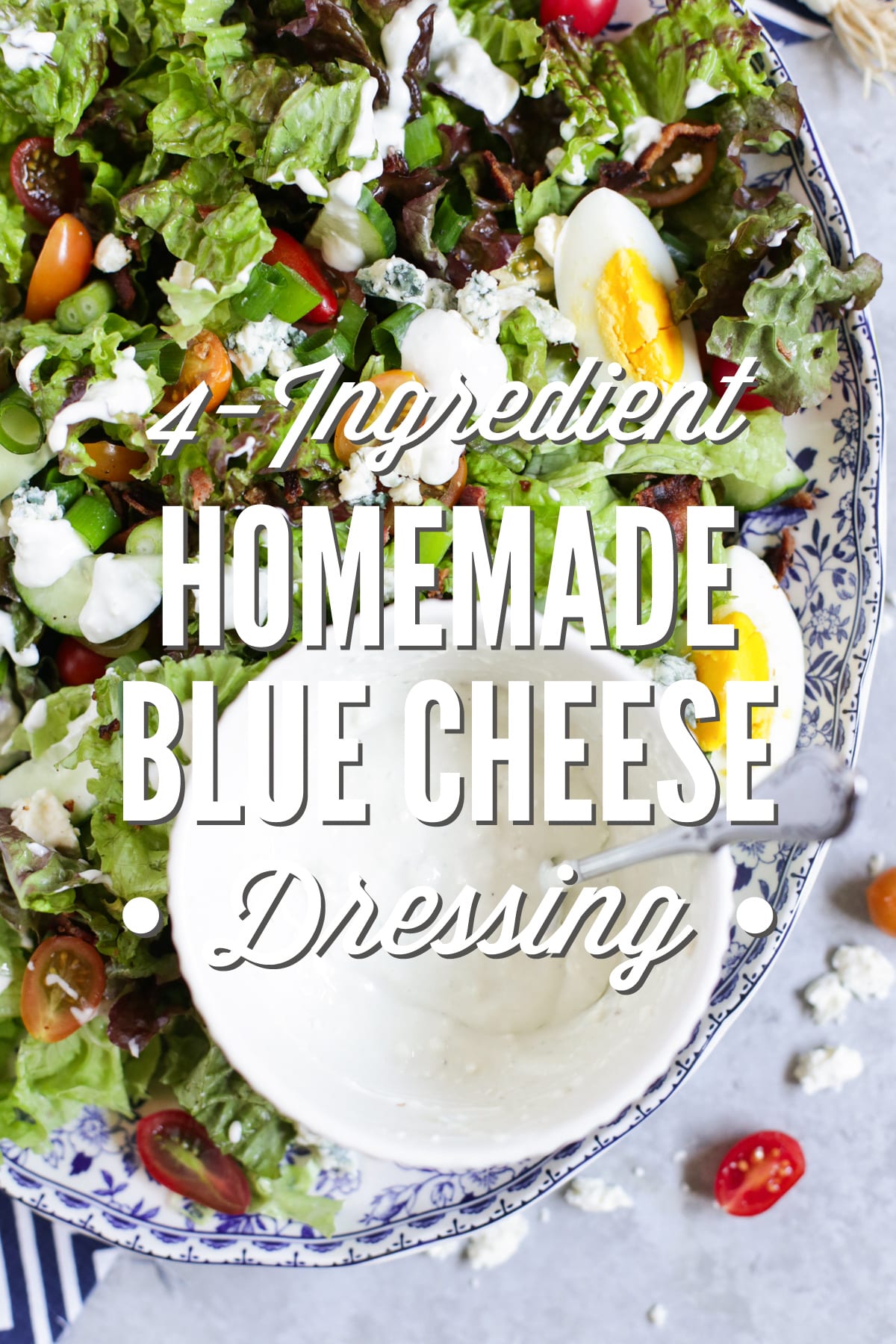 4-Ingredient Homemade Blue Cheese Dressing