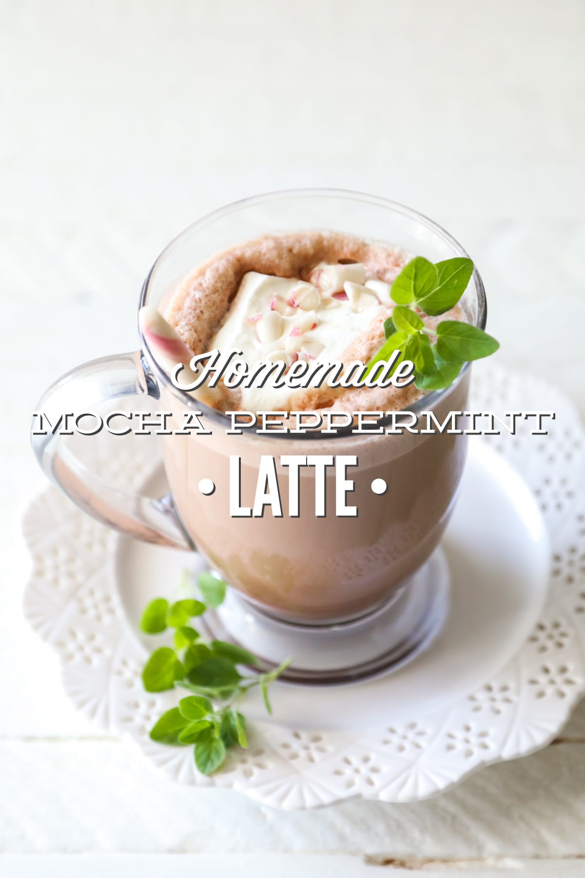 Homemade Mocha Peppermint Latte