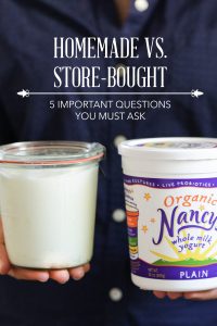 Homemade versus Store-Bought: 5 Important Questions You Must Ask