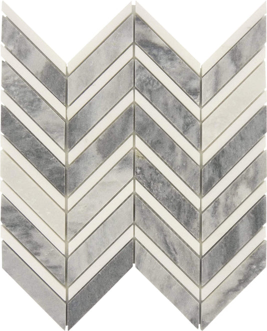 Marmala Chevron Polished Marble Tile Horizon Tile