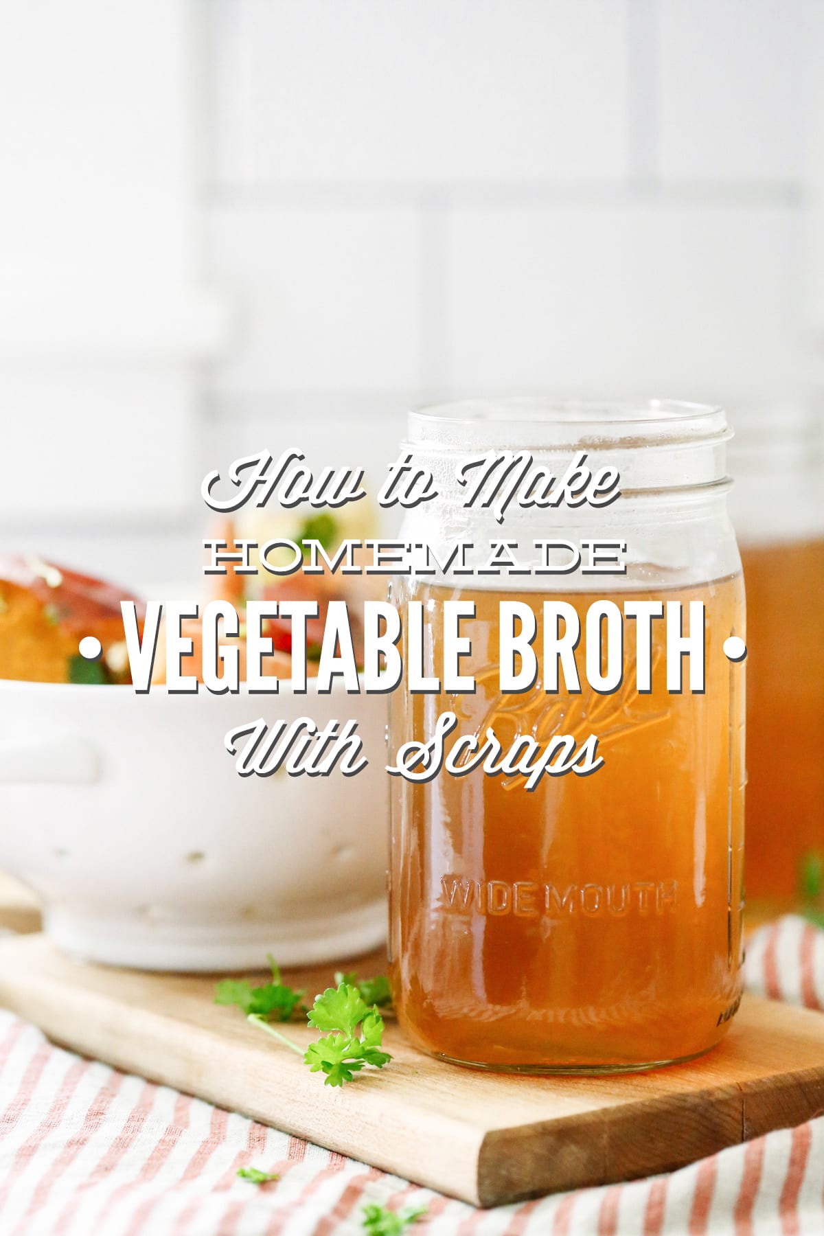 How to Make Homemade Vegetable Broth with Scraps (Crock-Pot Method)