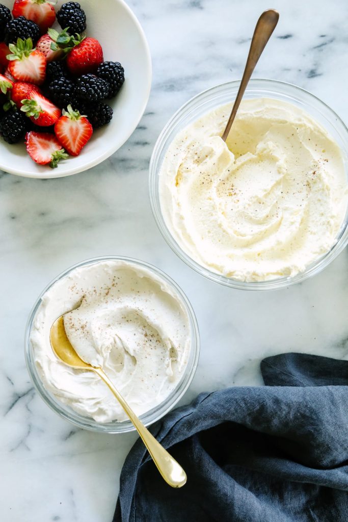 So good! Both a dairy and dairy-free option for this real food whipped cream.