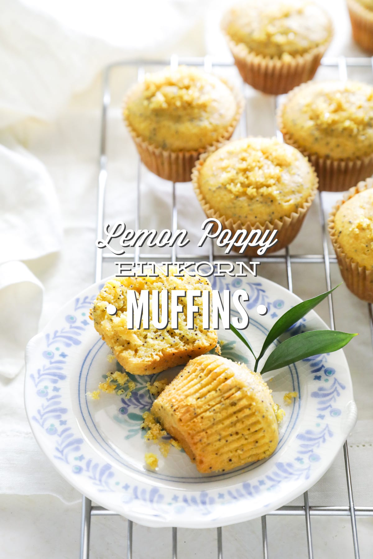Lemon Poppy Seed Einkorn Muffins