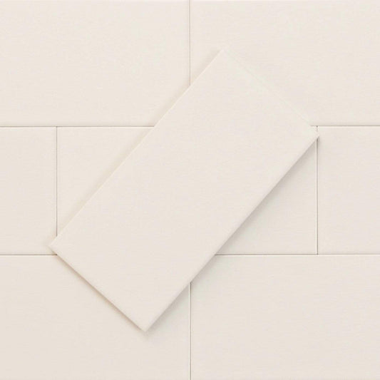 Delicate White 3" x 6" Matte Porcelain Subway Tile Regency