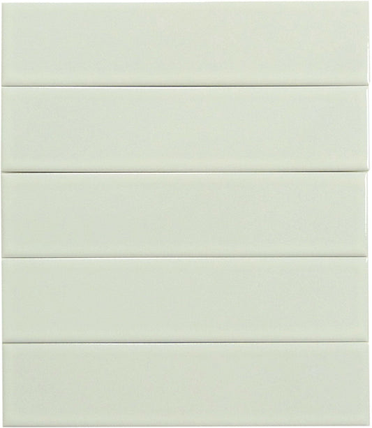 Illusion Alabaster White 2x8 Glossy Porcelain Tile Regency