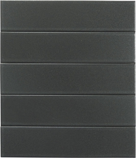 Illusion Onyx Grey 2x8 Matte Porcelain Tile Regency