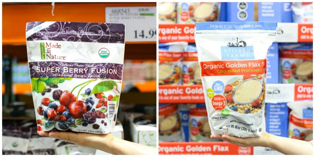 Shopping for real food at Costco! This list is awesome! Includes pictures and a printable shopping guide. Find healthy, low-cost real food options at Costco.