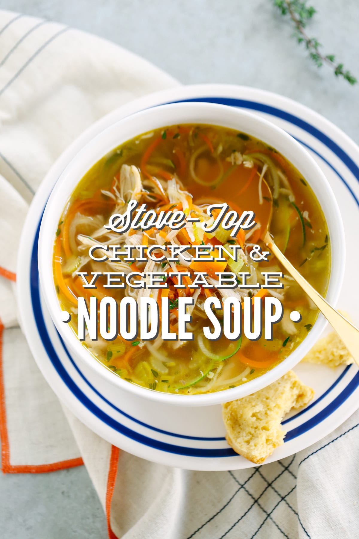 Stove-Top Chicken and Vegetable Noodle Soup