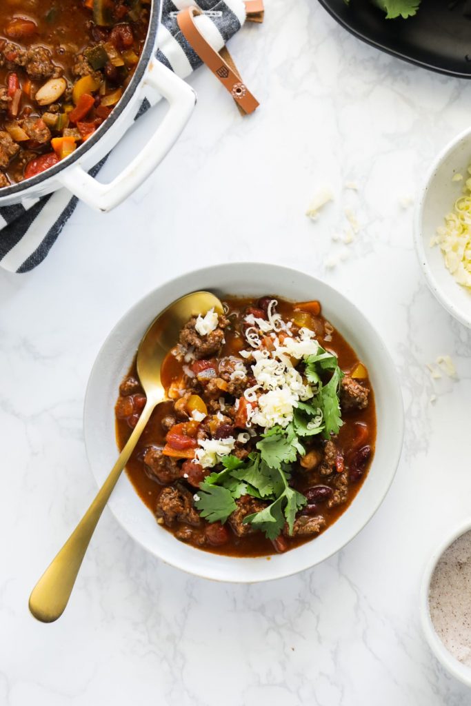 So easy, so good! No fancy ingredients needed. Just a simple, incredibly flavorful homemade chili.