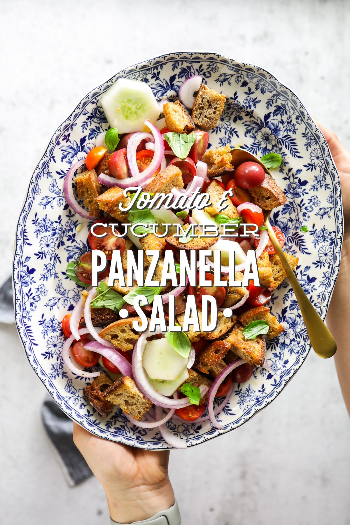 Tomato and Cucumber Panzanella Salad